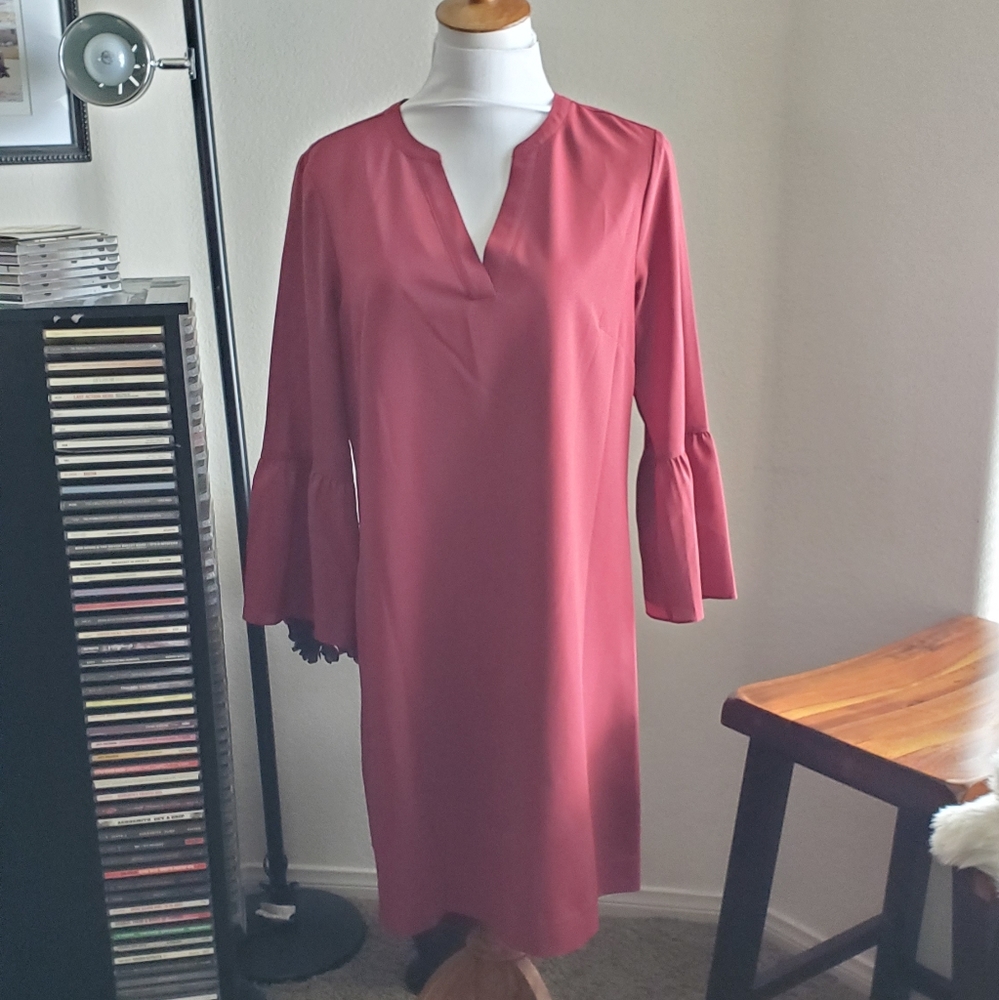 J. Crew Maroon Shift Dress